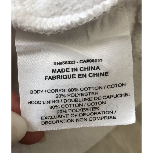 Air Jordan Logo Hoodie Sweatshirt Mens M White Basketball Athleisure Activewear - Picture 7 of 10